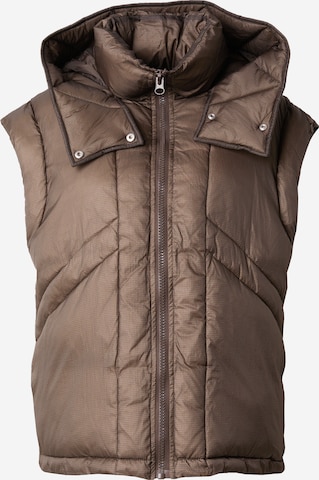 TOPSHOP Bodywarmer in Bruin: voorkant