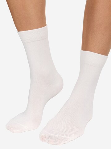 Nur Die - Calcetines ' Classic Komfortbund ' en blanco: frente