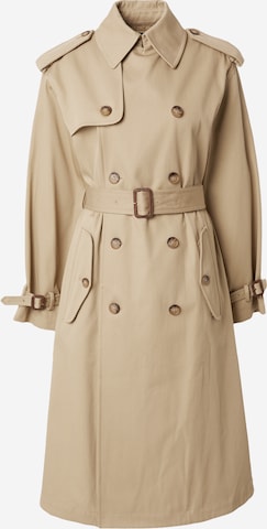 Manteau mi-saison Polo Ralph Lauren en beige : devant