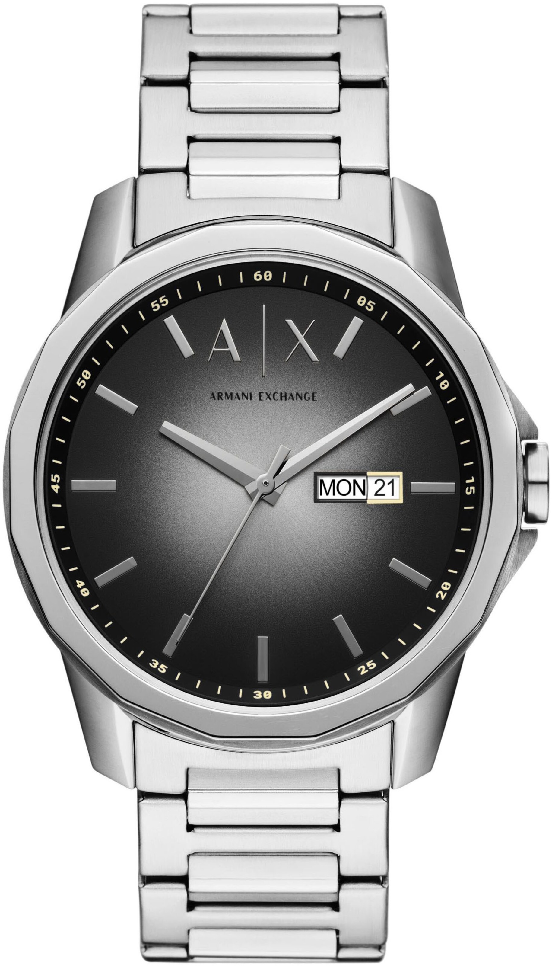 ARMANI EXCHANGE Uhr in Silber: Vorderseite