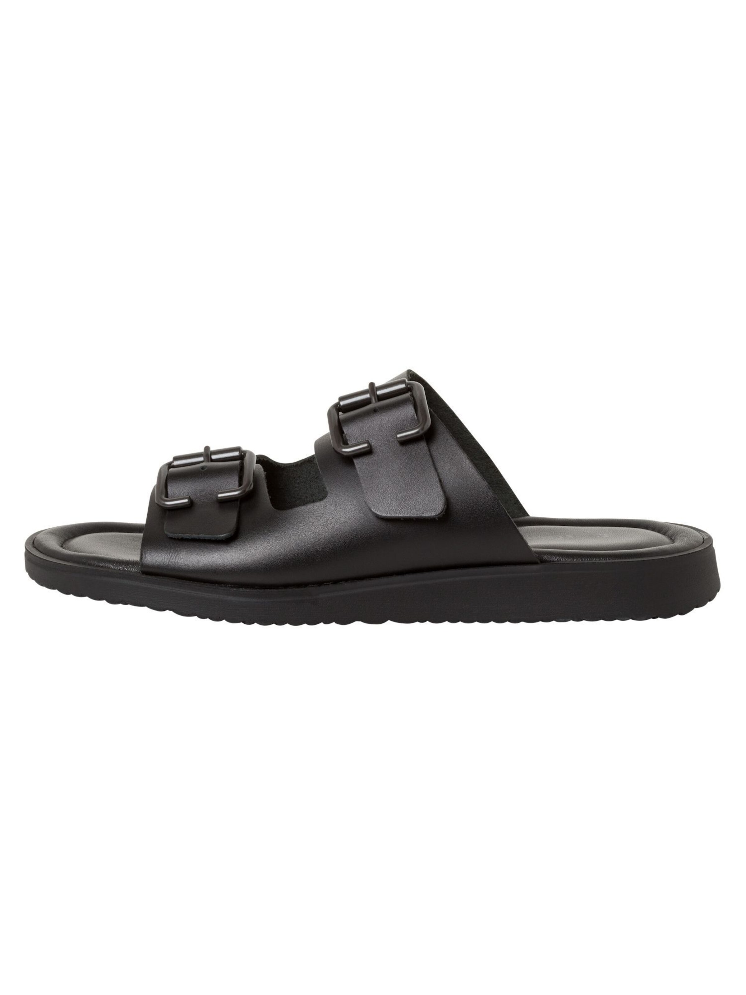 s.Oliver Pantolette in Schwarz