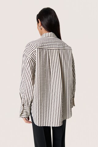 SOAKED IN LUXURY Bluse 'Toledo' i brun
