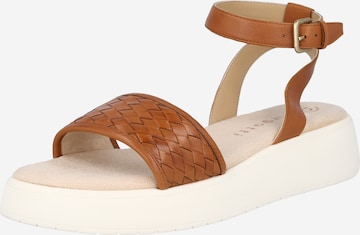 bugatti Strap Sandals 'Kya' in Brown: front