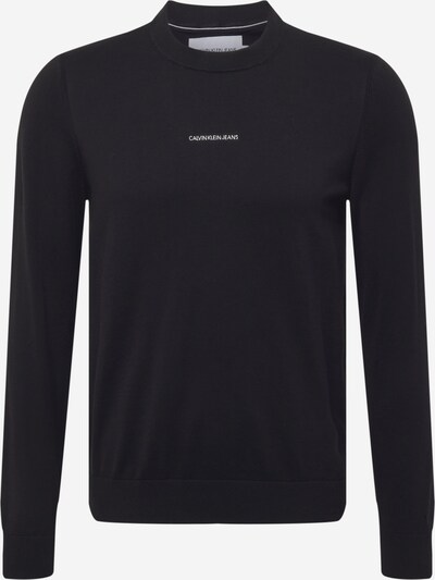 Pulover Calvin Klein Jeans pe negru / alb, Vizualizare produs