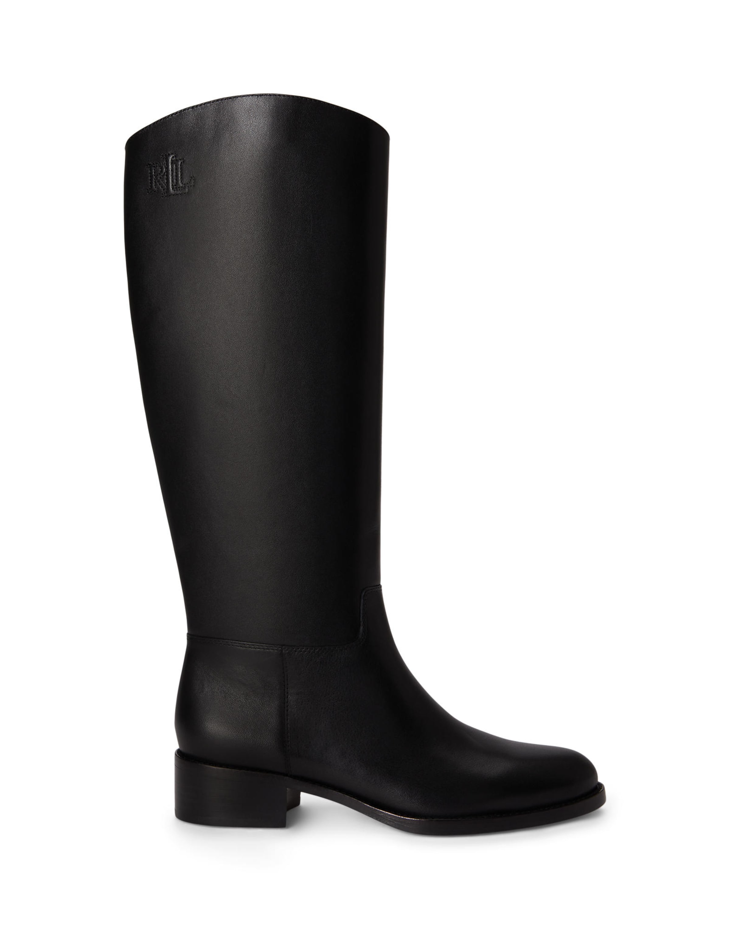 Cizme de la Lauren Ralph Lauren pe negru: față