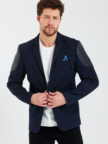 Veste outdoor Ron Tomson en bleu : devant