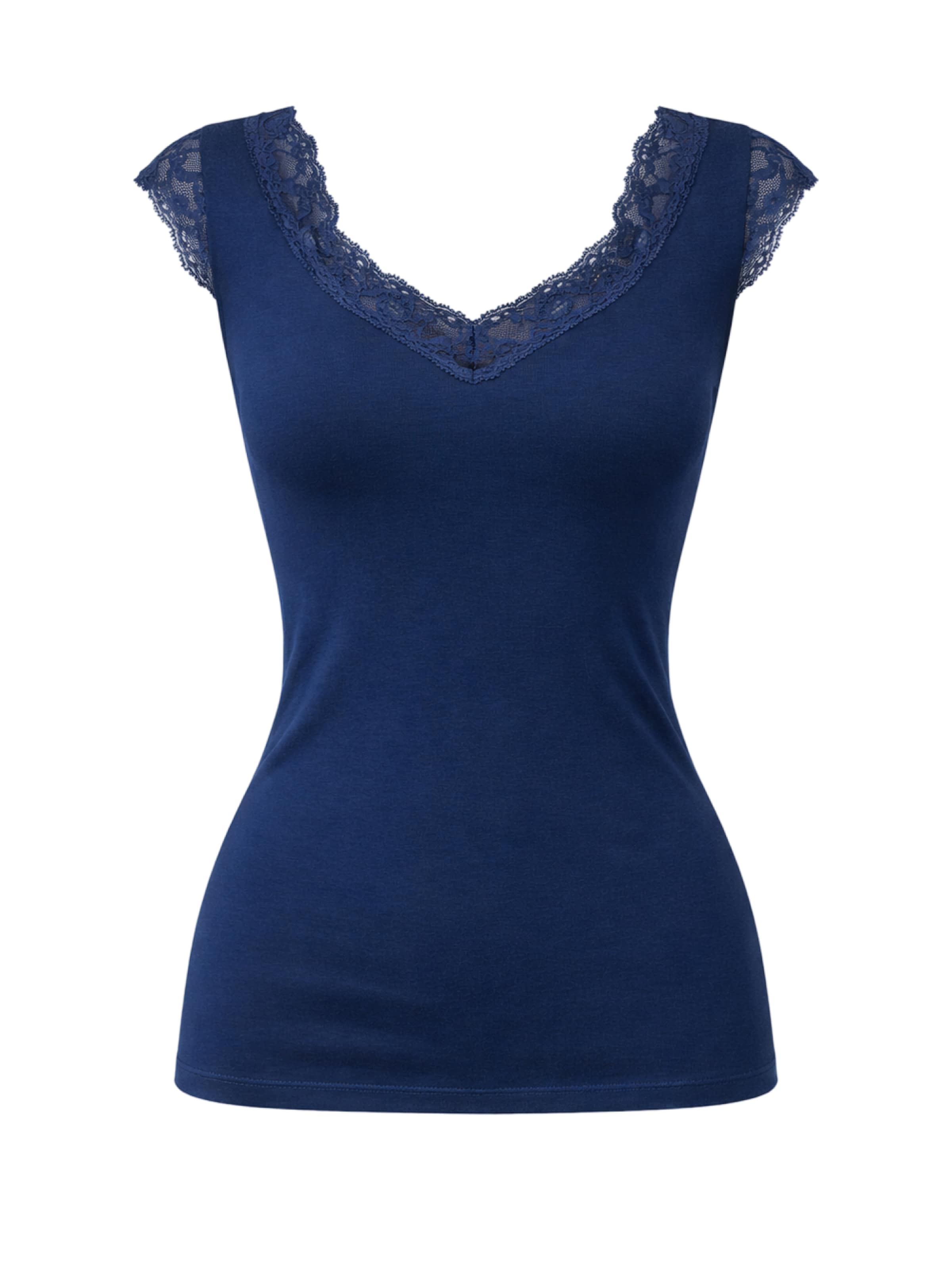 Blackspade Onderhemd in Blauw: voorkant