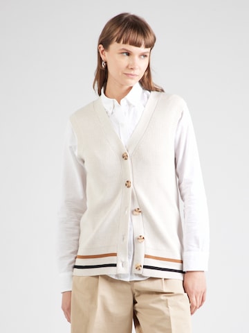 OBJECT Knitted Vest 'OBJBLAKSY' in White: front