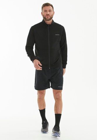 ENDURANCE Athletic Zip-Up Hoodie 'Loweer' in Black