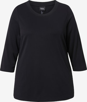 juoda Ulla Popken Marškinėliai: priekis