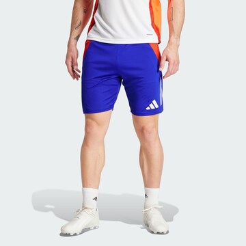 ADIDAS PERFORMANCE Regular Workout Pants 'Tiro 24 Competition' in Blue: front