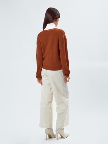 Influencer Knit cardigan in Brown