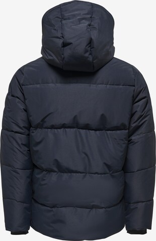 Veste d’hiver 'Carl' Only & Sons en bleu