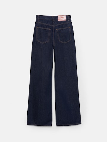 Pull&Bear Wide leg Jeans in Blue