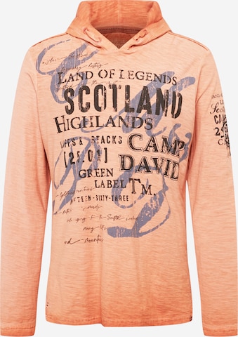 CAMP DAVID Μπλουζάκι 'Land Of Legends' σε πορτοκαλί: μπροστά