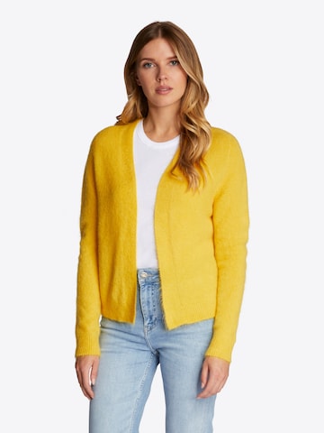 Rich & Royal Knit cardigan in Yellow: front