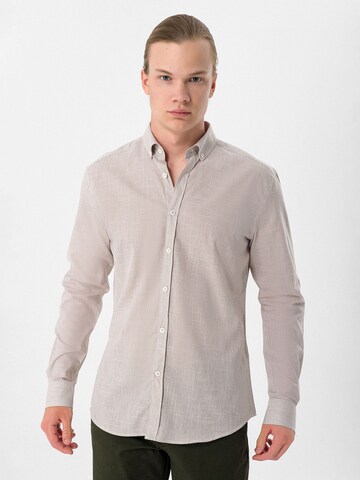Moxx Paris Slim fit Srajca | bež barva: sprednja stran