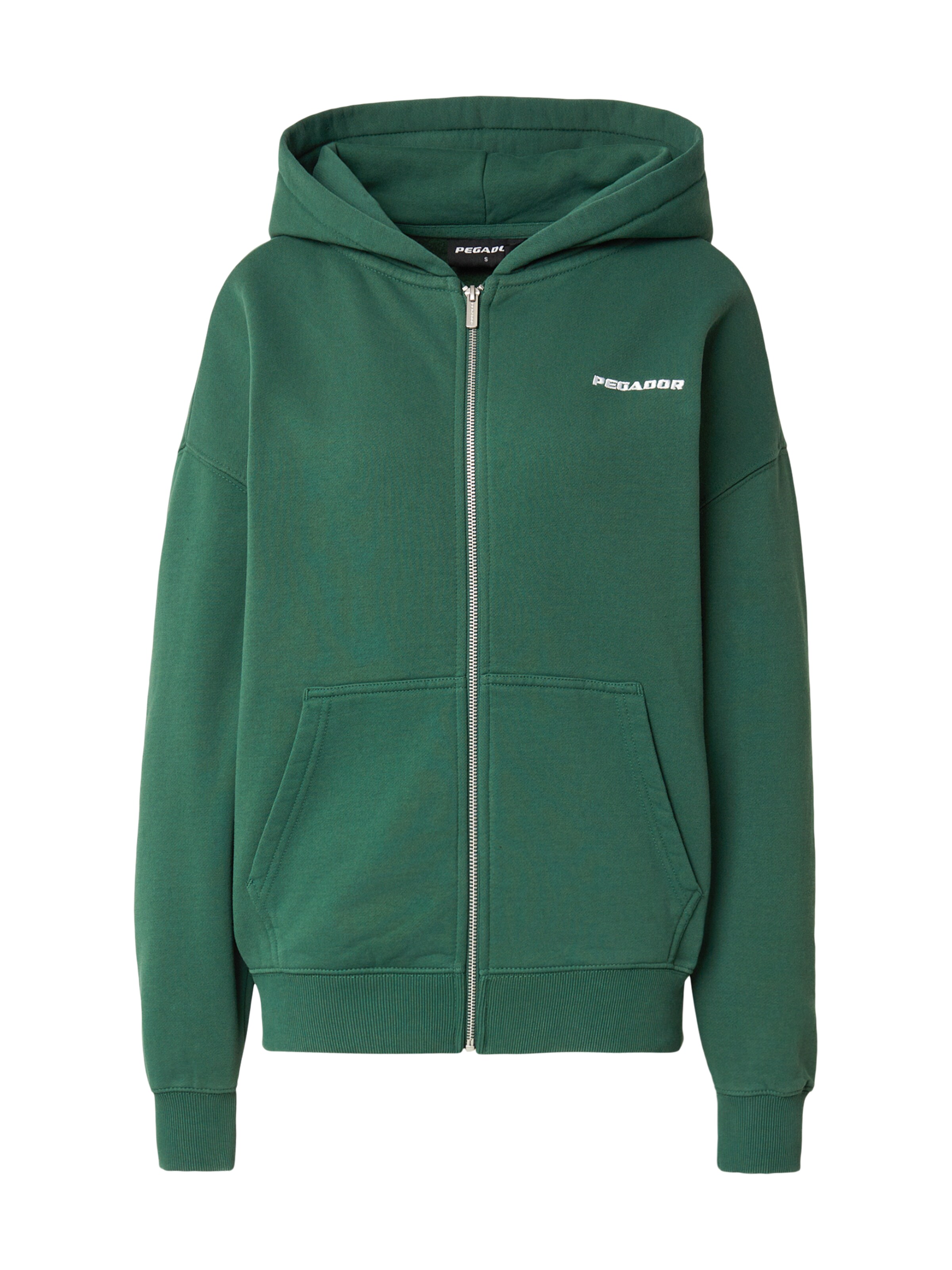 Giacca di felpa 'CLARITA' di Pegador in verde: frontale