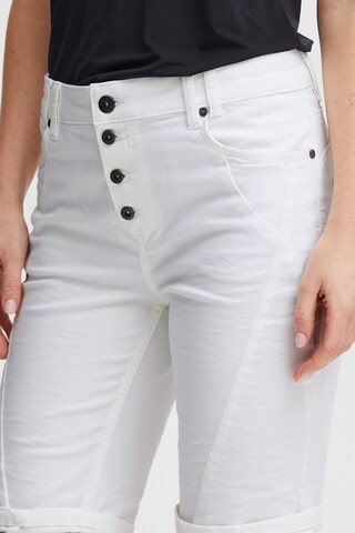 PULZ Jeans Regular Hose 'Rosita' in Weiß