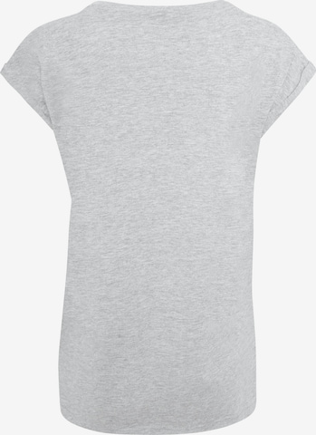 F4NT4STIC T-Shirt 'Blumenmuster Coral' in Grau