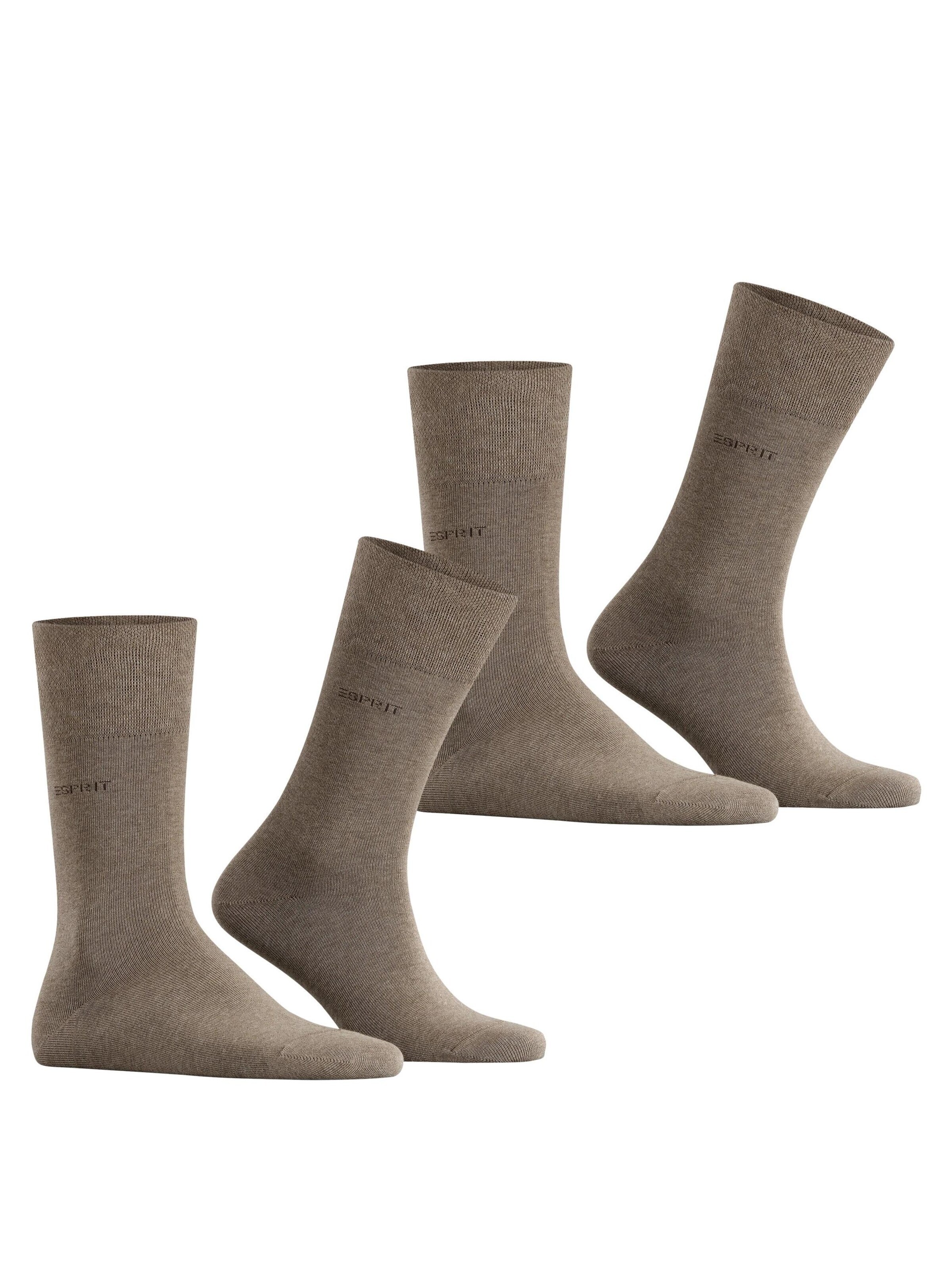 ESPRIT Socks 'Basic Easy 2-Pack' in Brown