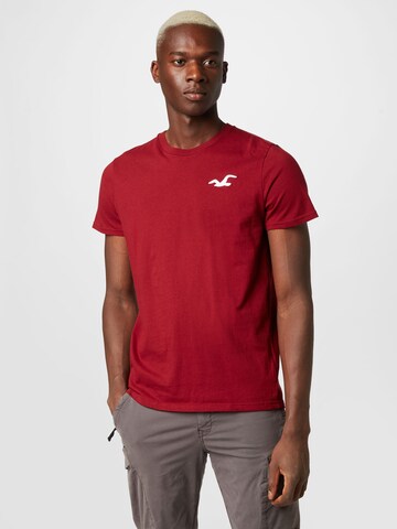 T-Shirt HOLLISTER en rouge : devant