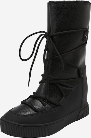 Calvin Klein Jeans - Botas de nieve en negro: frente