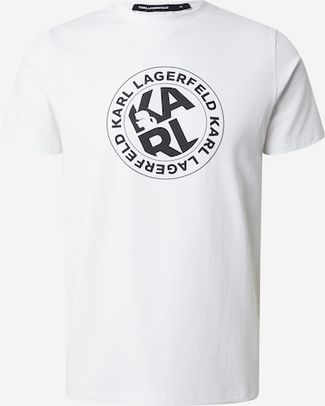T-Shirt Karl Lagerfeld en blanc : devant