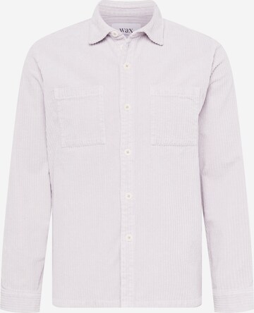 Coupe regular Chemise Wax London en gris : devant