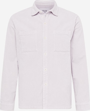 Coupe regular Chemise Wax London en gris : devant