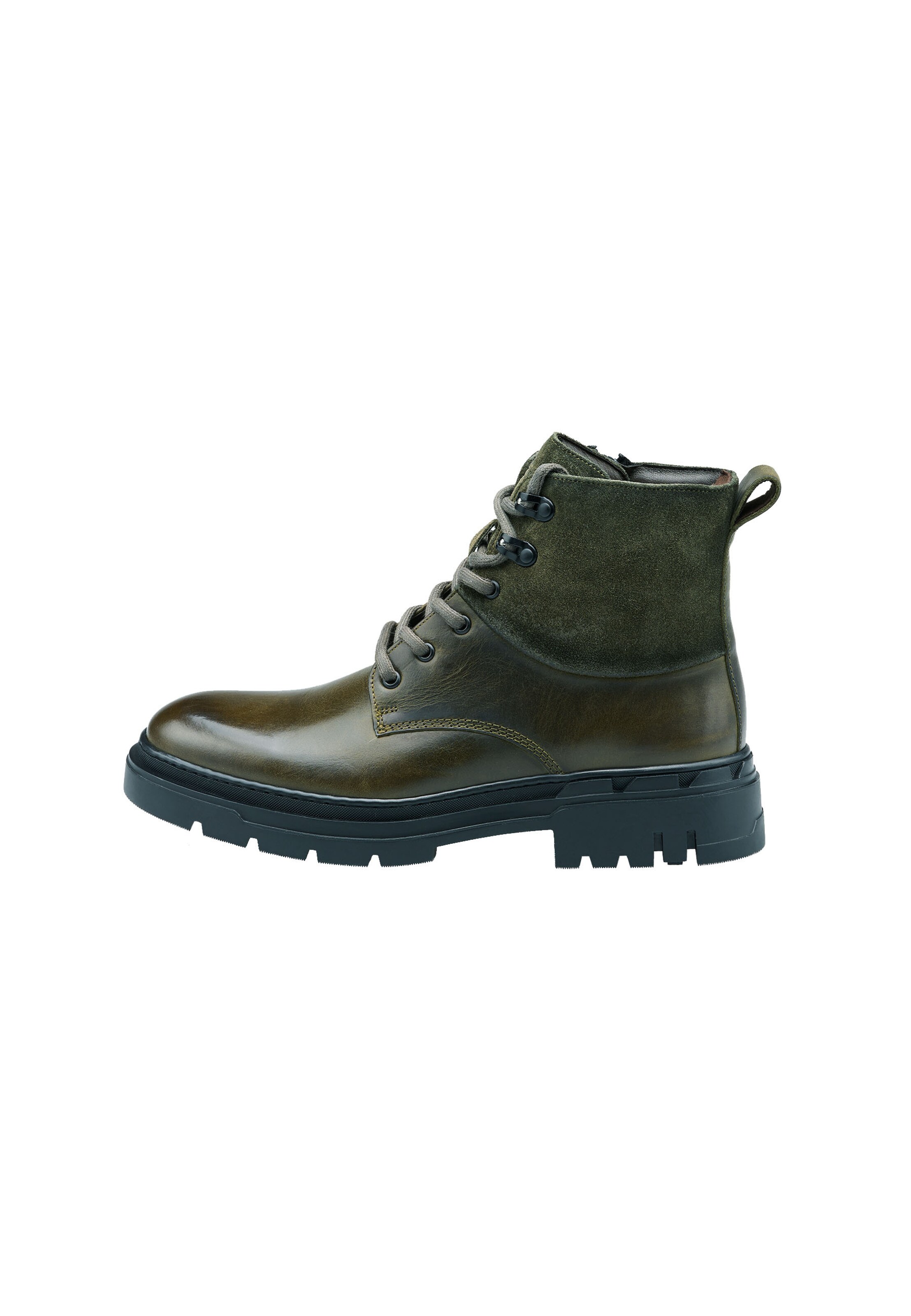 LLOYD Lace-up boots 'SERRA' in Green: front