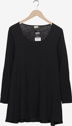 hessnatur Langarmshirt L in Schwarz: Vorderseite