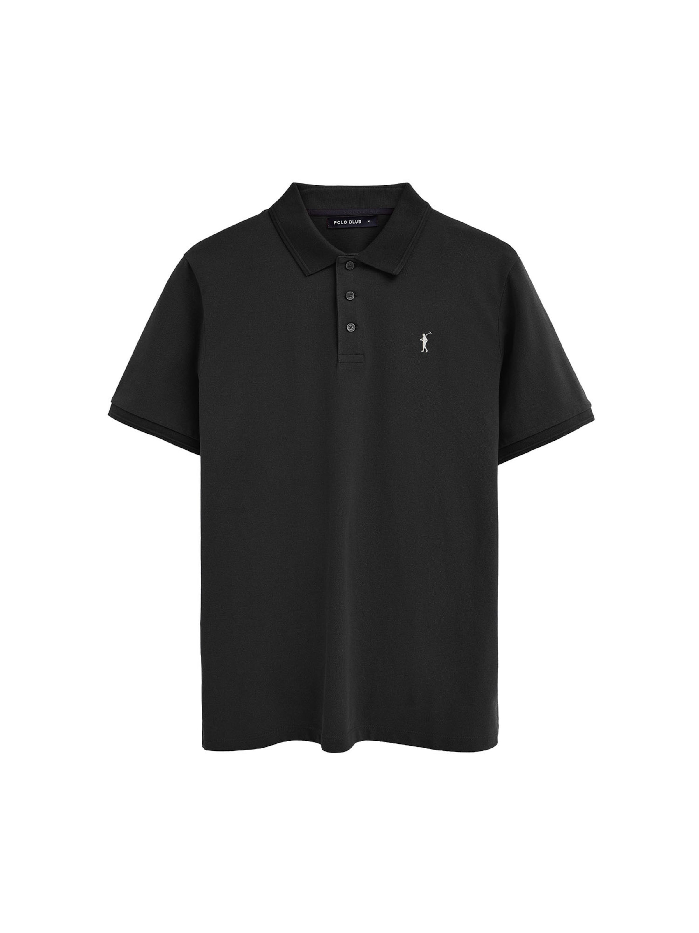 Polo Club Shirt 'Rigby Go' in Black: front