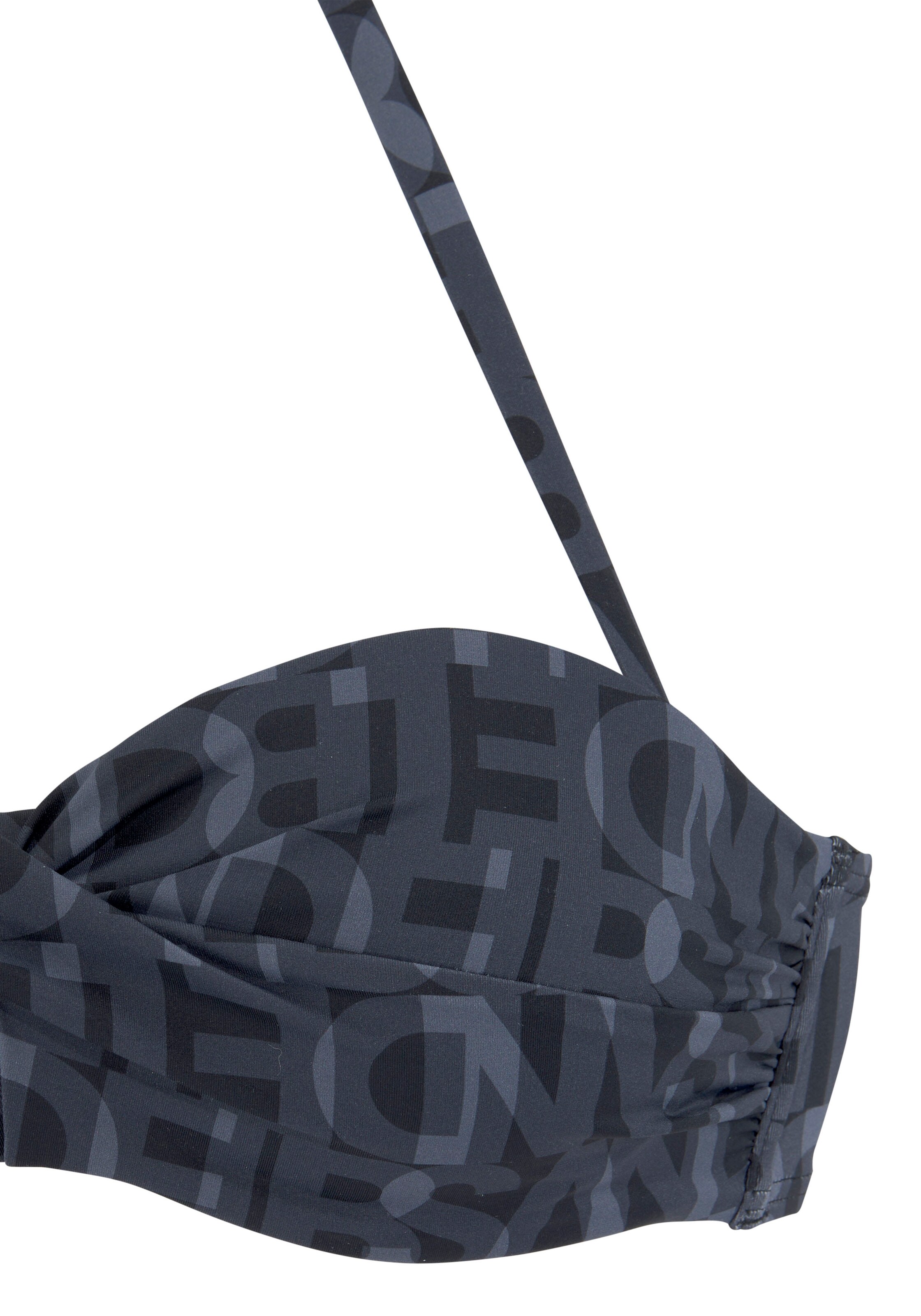 Elbsand Bandeau Bikini Top in Black