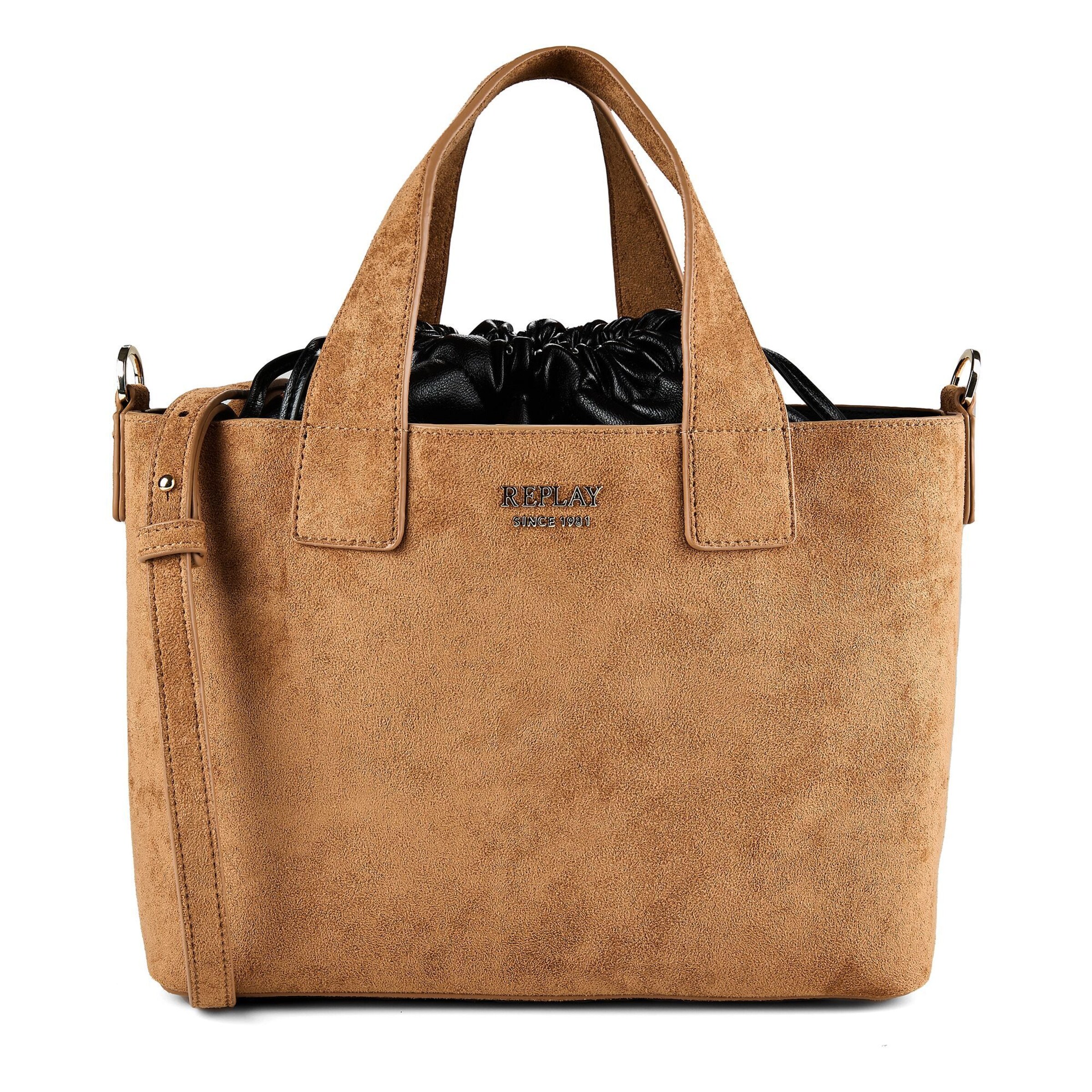 REPLAY Handtas in One Size in de kleur Cognac, Productweergave