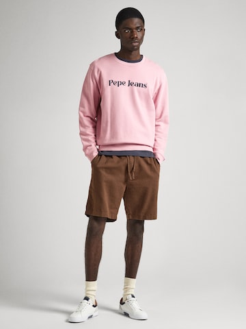 Pepe Jeans Свитшот 'REGIS' в Ярко-розовый