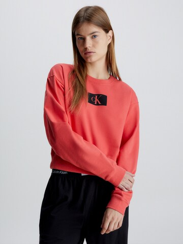 Sweat-shirt Calvin Klein Underwear en rouge : devant