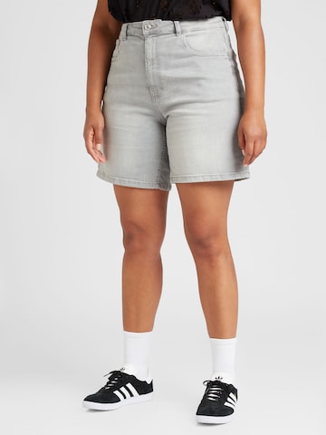 ONLY Carmakoma Wide Leg Shorts 'CARJUICY' in Grau: predná strana