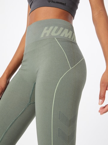 HummelSkinny Sportske hlače - zelena boja