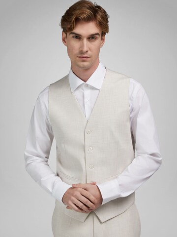 Gilet de costume HECHTER PARIS en blanc : devant