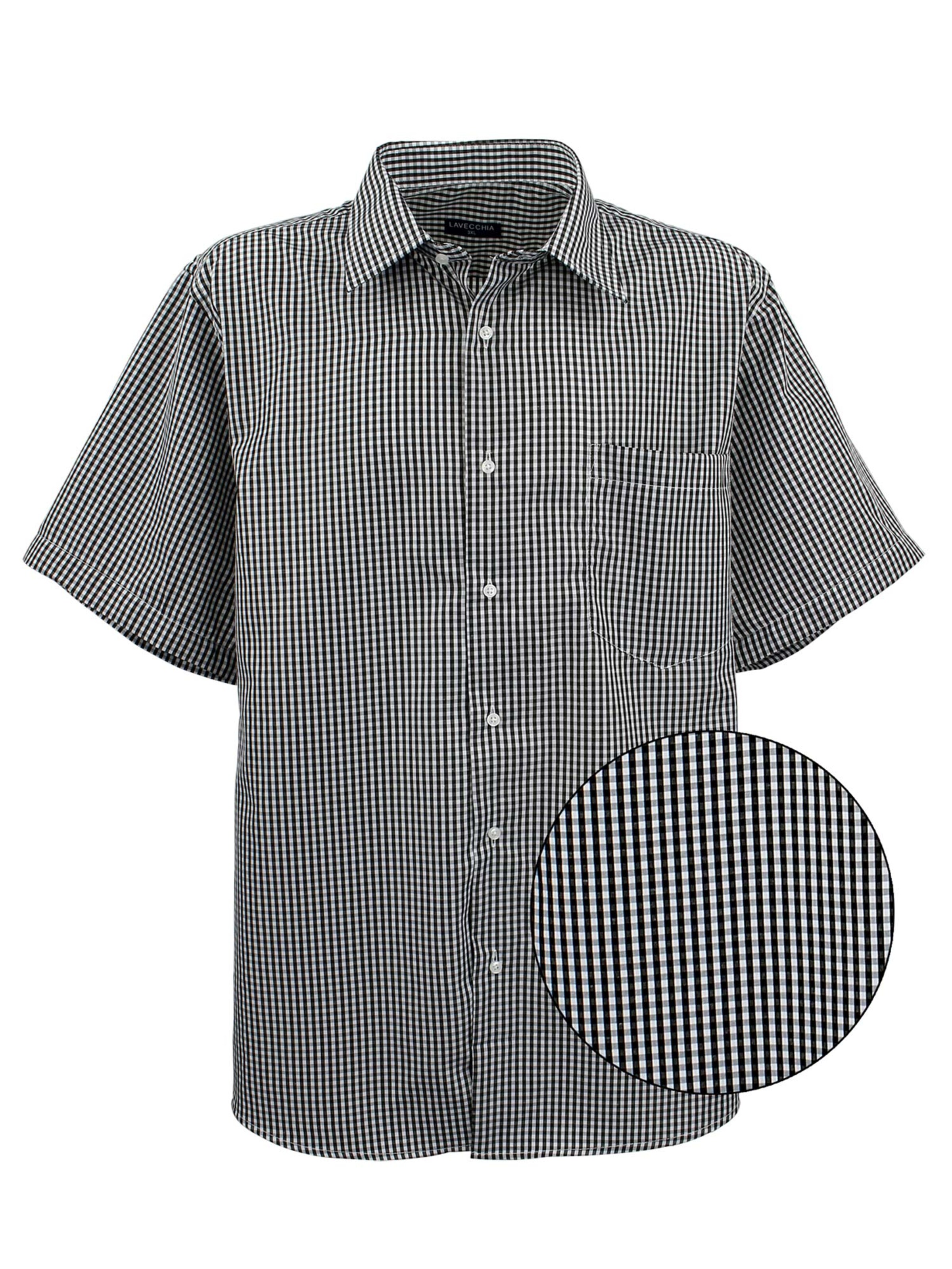 Lavecchia Hemd 'HKA19'‌‌‌‌‌‌‌ in Schwarz: Vorderseite