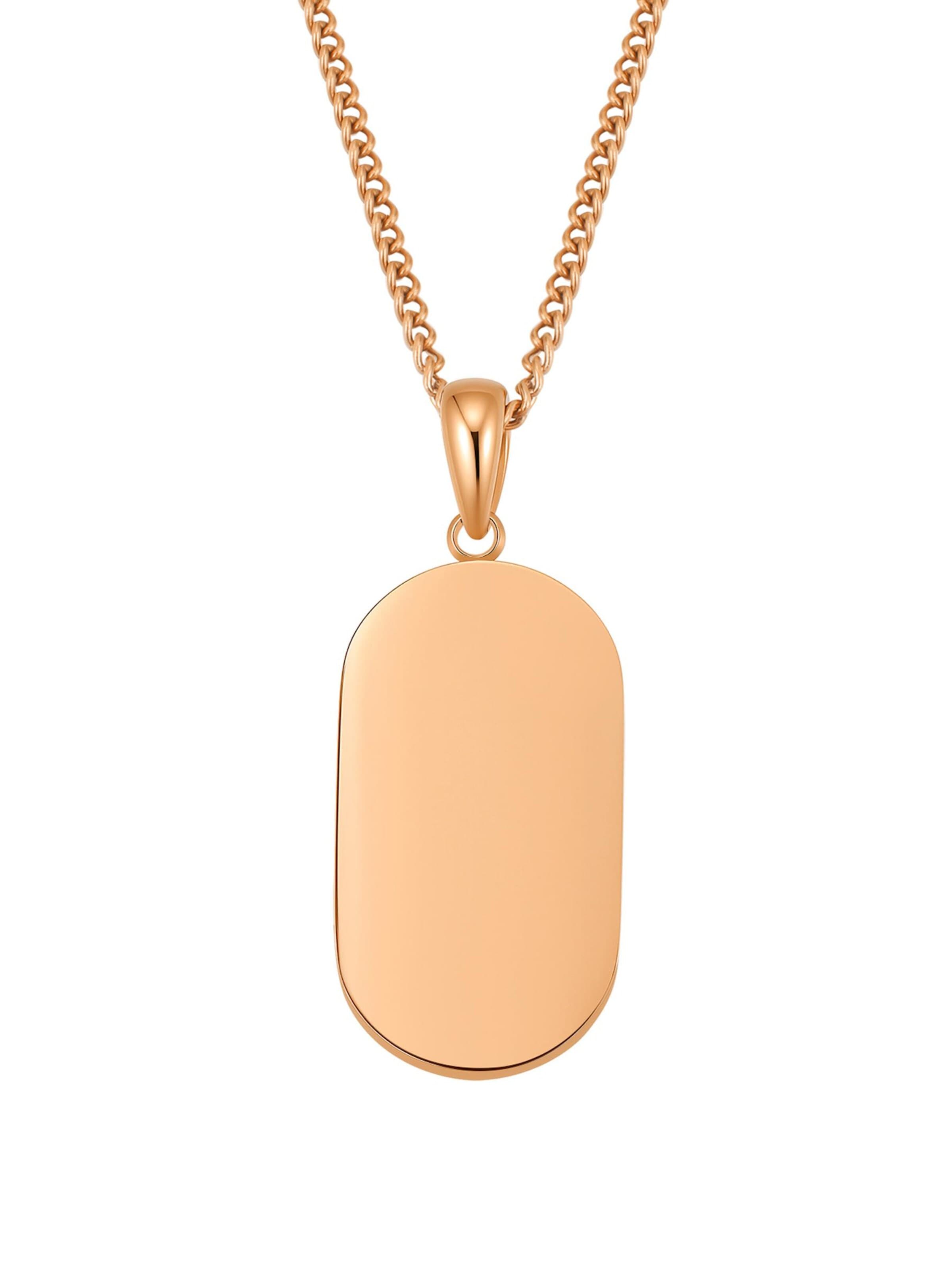 Hey Happiness Ketting 'Minimalist Tag' in Goud