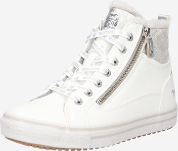 MUSTANG Sneakers high i hvit: forside