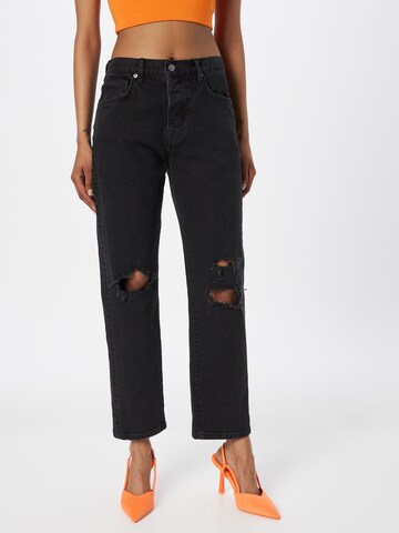 Free People Regular Jeans 'BREN' in Zwart: voorkant