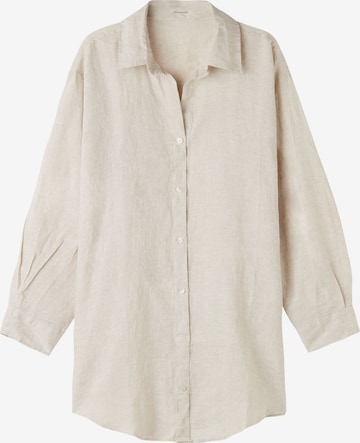 CALZEDONIA Shirt Dress in Beige: front