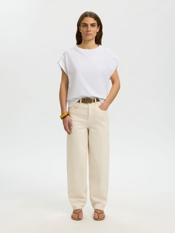 SELECTED - Camiseta en blanco