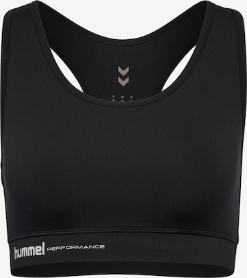 Hummel Sport-BH 'Pulse' in Schwarz: Vorderseite