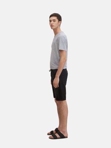 TOM TAILOR Regular Shorts in Schwarz