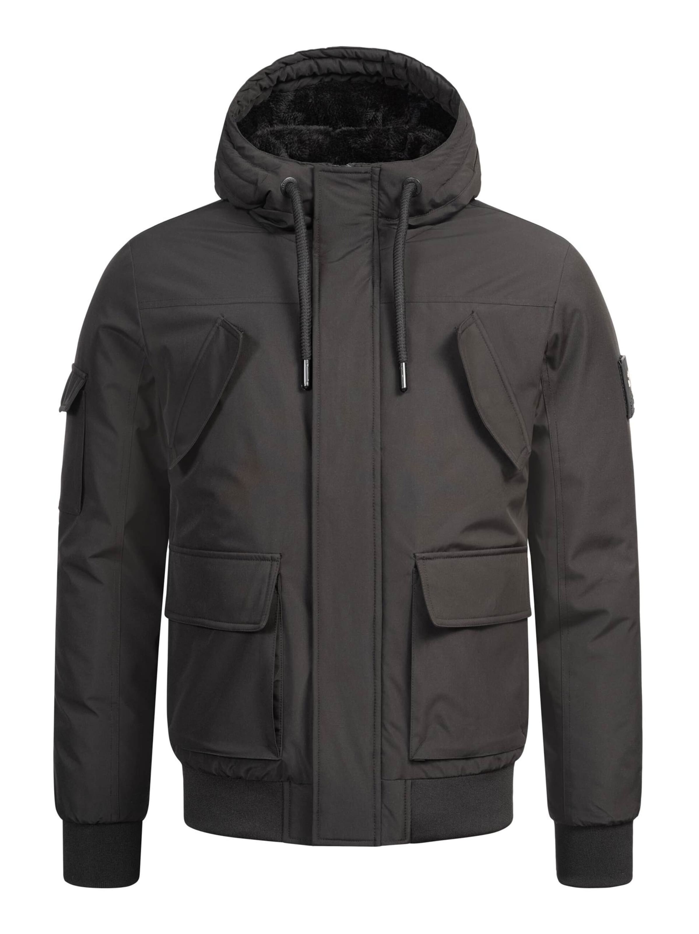 Alessandro Salvarini Winterjas 'AS432' in Zwart: voorkant