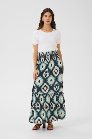 Cream Skirt 'Tiah' in Blue